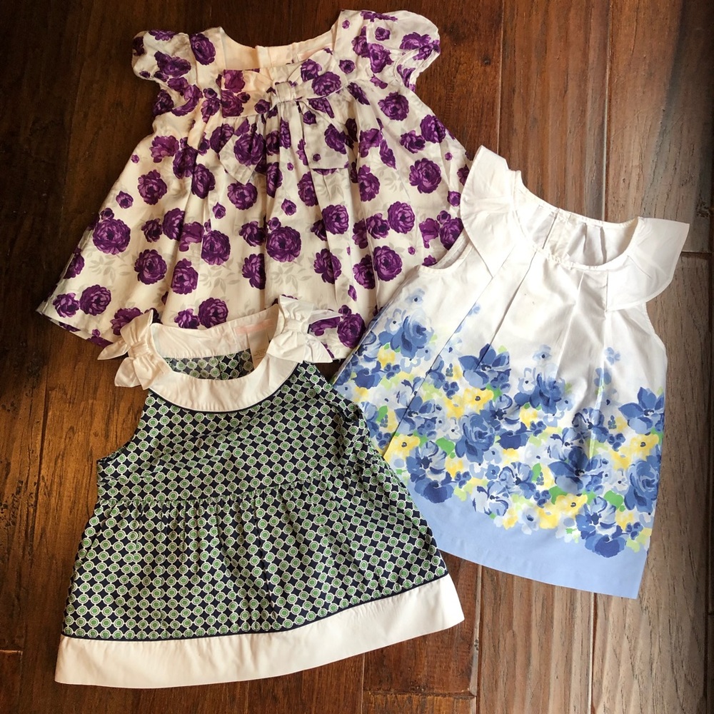 Janie and Jack Lot of 3 spring tops size 5